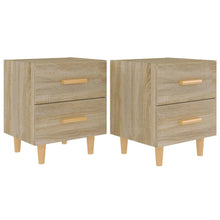 Nachtkastjes 40X35X47,5 Cm Kleurig 2 Sonoma eiken
