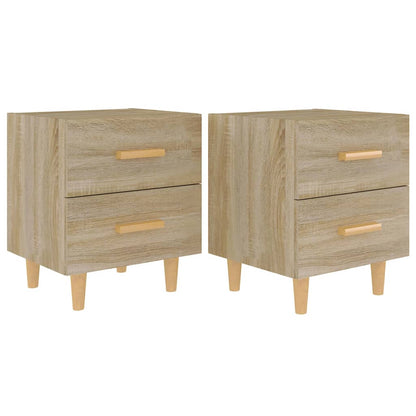 Nachtkastjes 40X35X47,5 Cm Kleurig 2 Sonoma eiken