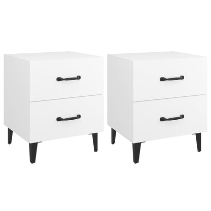 Nachtkastjes 2 St 40X35X47,5 Cm Wit