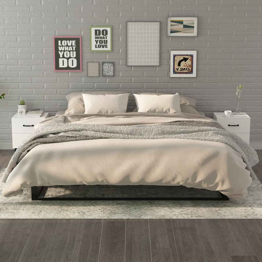 Nachtkastjes 2 St 40X35X47,5 Cm Wit