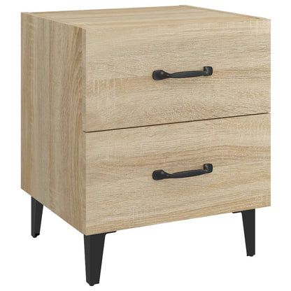 Nachtkastje 40X35X47,5 Cm Kleurig 1 Sonoma eiken