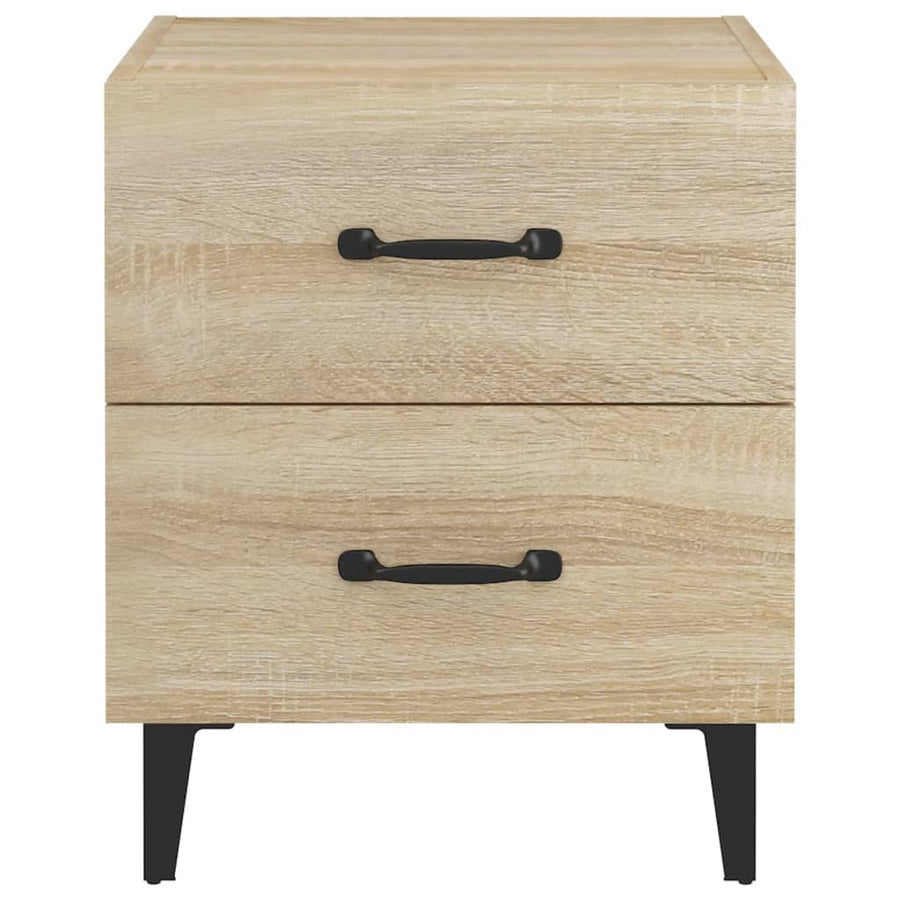 Nachtkastje 40X35X47,5 Cm Kleurig 1 Sonoma eiken