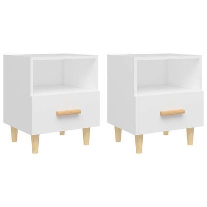 Nachtkastjes 2 St 40X35X47 Cm Wit
