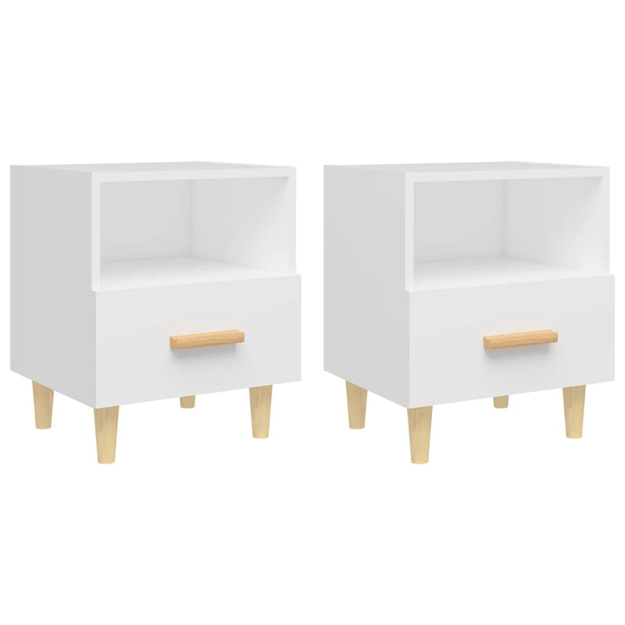 Nachtkastjes 2 St 40X35X47 Cm Wit