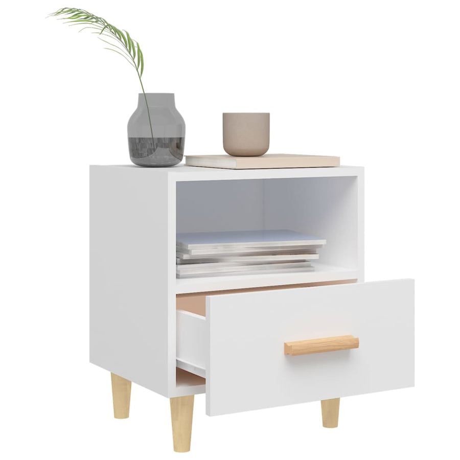 Nachtkastjes 2 St 40X35X47 Cm Wit