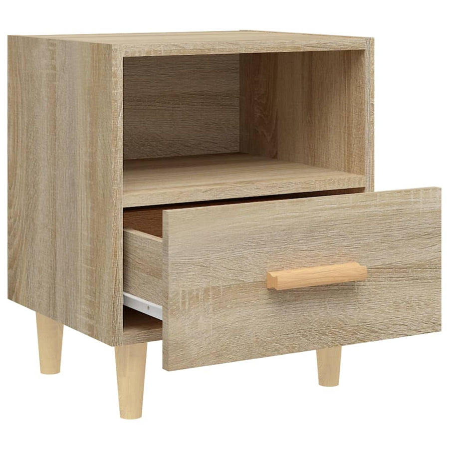 Nachtkastjes 2 St 40X35X47 Cm Sonoma Eikenkleurig