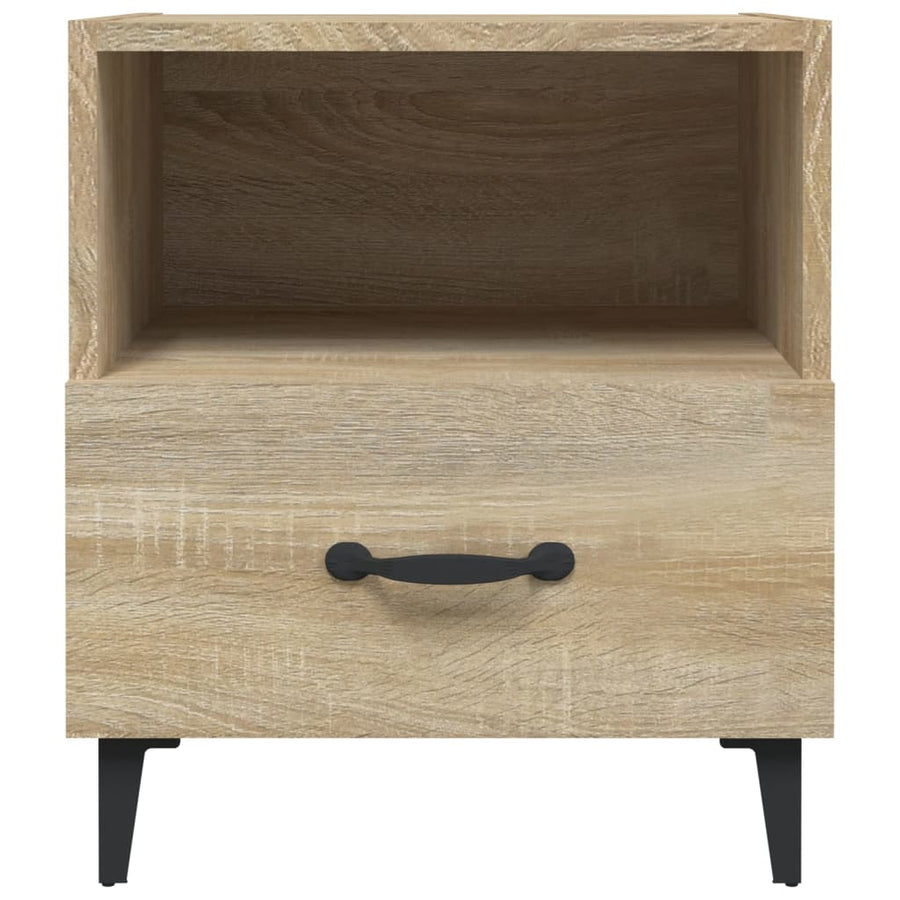 Nachtkastje Bewerkt Hout Kleurig 1 Sonoma eiken