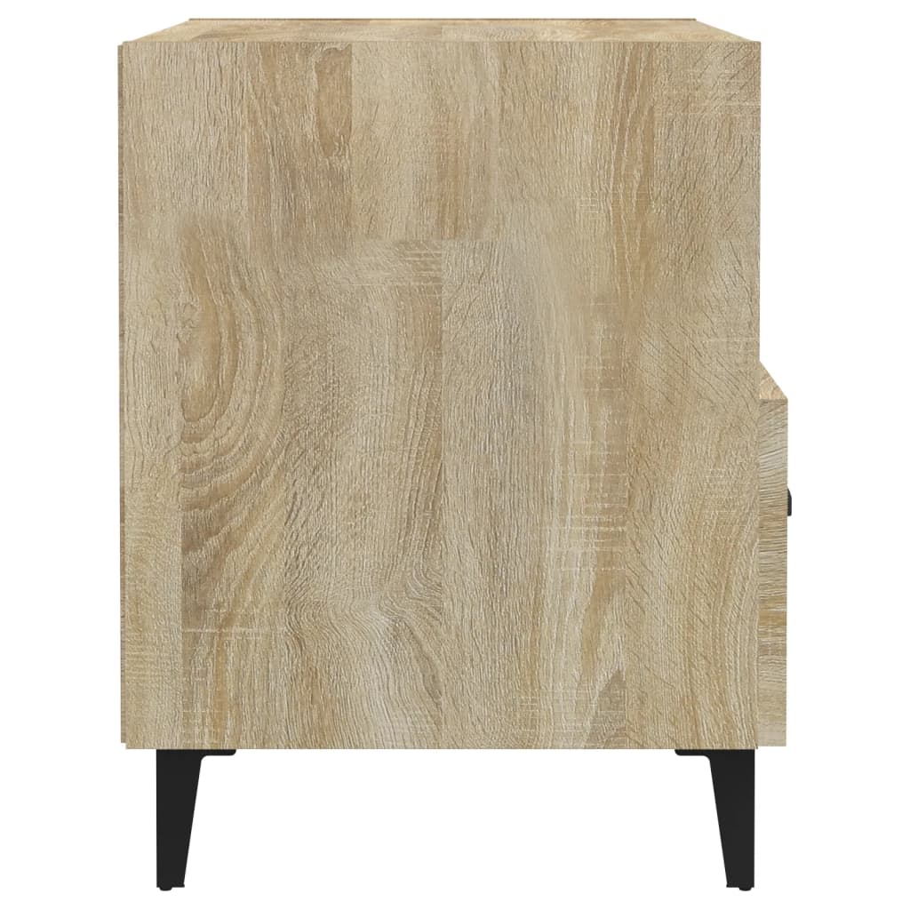 Nachtkastje Bewerkt Hout Kleurig 1 Sonoma eiken