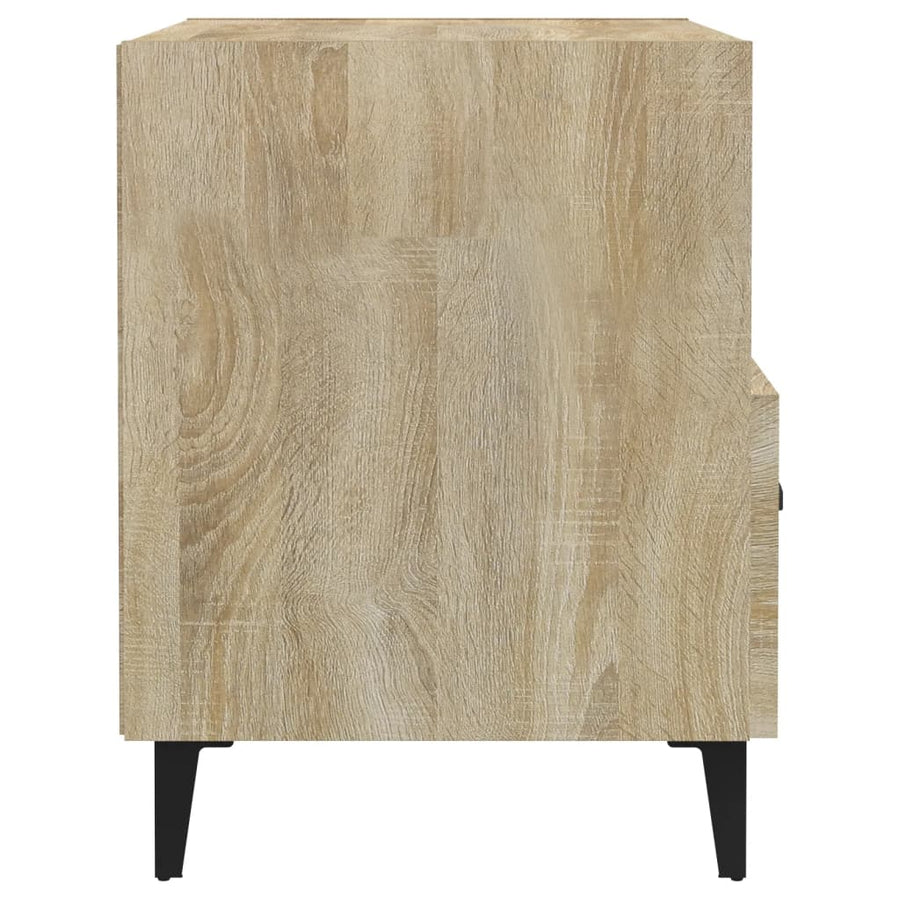 Nachtkastje Bewerkt Hout Kleurig 1 Sonoma eiken