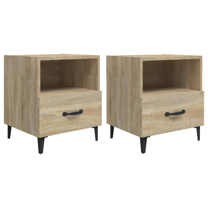 Nachtkastjes 2 St Bewerkt Hout Sonoma Eikenkleurig