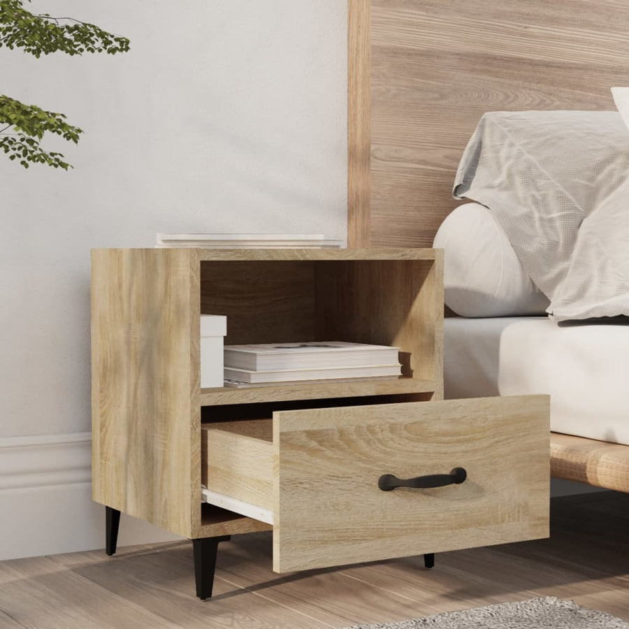 Nachtkastjes 2 St Bewerkt Hout Sonoma Eikenkleurig
