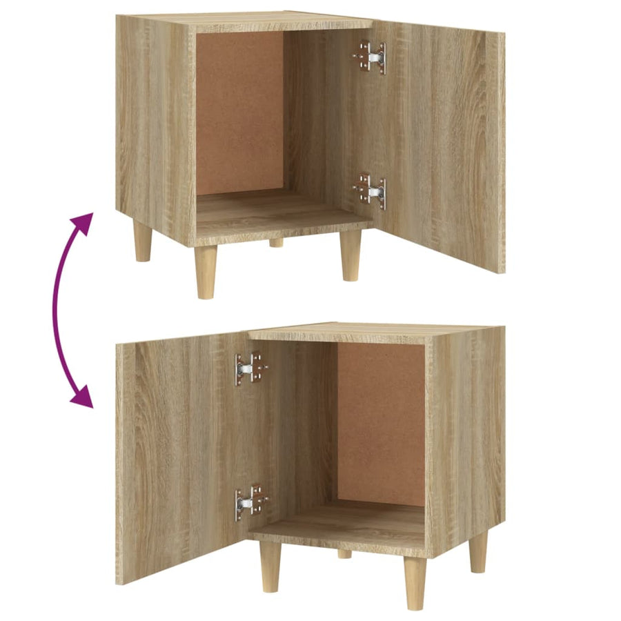 Nachtkastjes 2 St Bewerkt Hout Sonoma Eikenkleurig