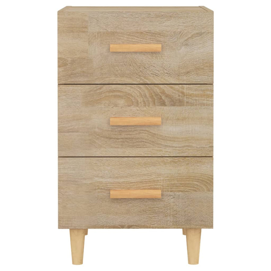 Nachtkastje 40X40X66 Cm Bewerkt Hout Sonoma Eikenkleurig