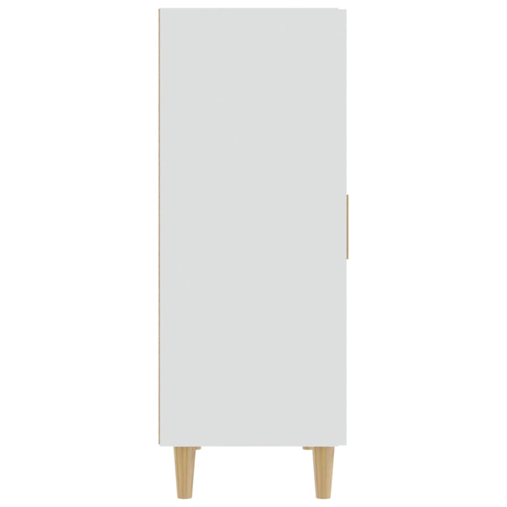 Dressoir 70X34X90 Cm Bewerkt Hout Wit