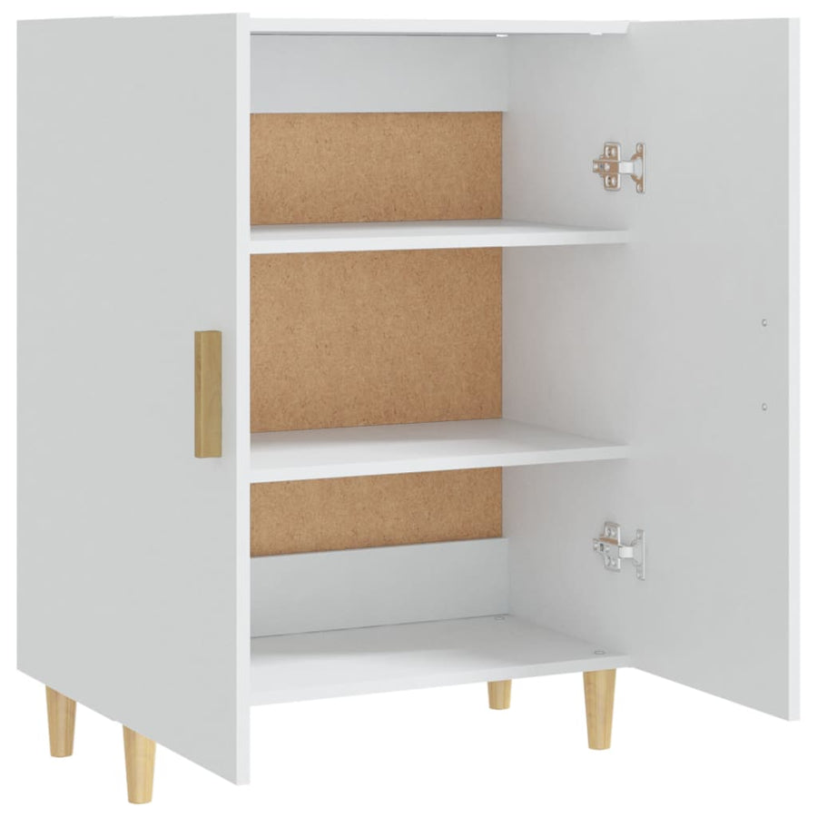 Dressoir 70X34X90 Cm Bewerkt Hout Wit