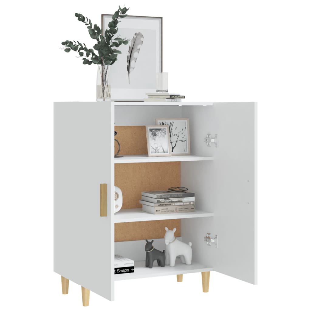 Dressoir 70X34X90 Cm Bewerkt Hout Wit