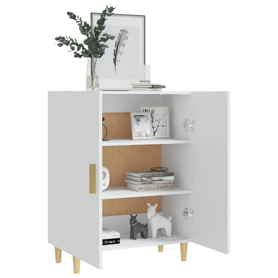 Dressoir 70X34X90 Cm Bewerkt Hout Wit