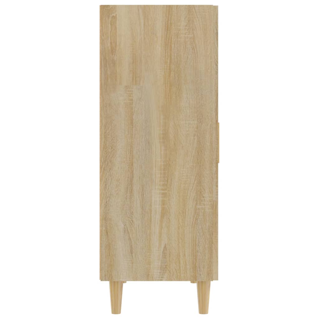 Dressoir 70X34X90 Cm Bewerkt Hout Kleurig Sonoma eiken