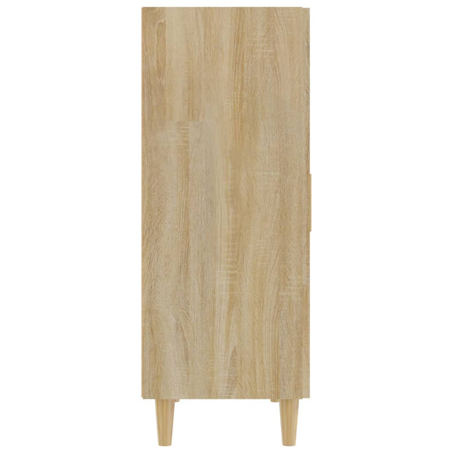Dressoir 70X34X90 Cm Bewerkt Hout Kleurig Sonoma eiken