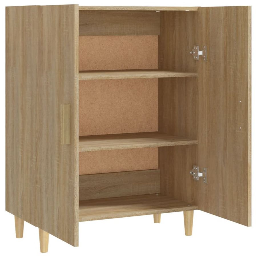 Dressoir 70X34X90 Cm Bewerkt Hout Kleurig Sonoma eiken