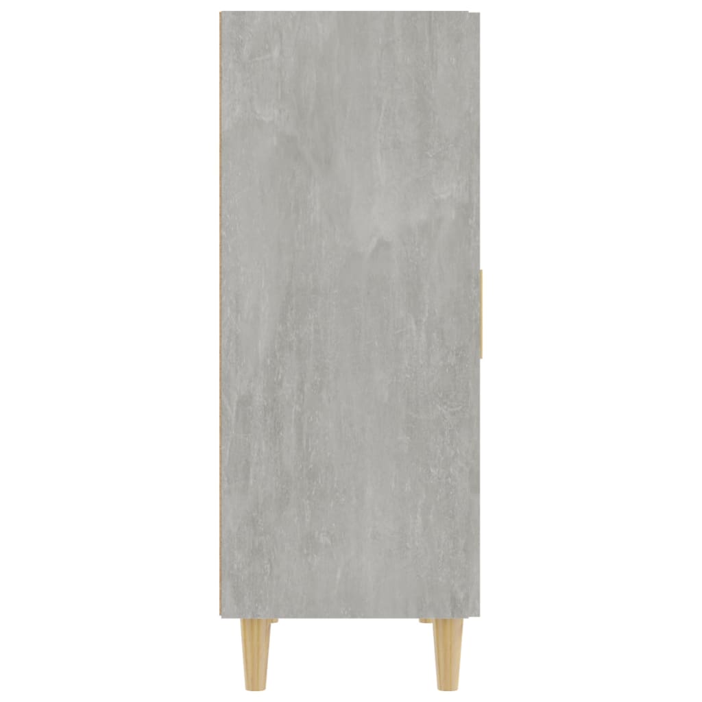 Dressoir 70X34X90 Cm Bewerkt Hout Betongrijs