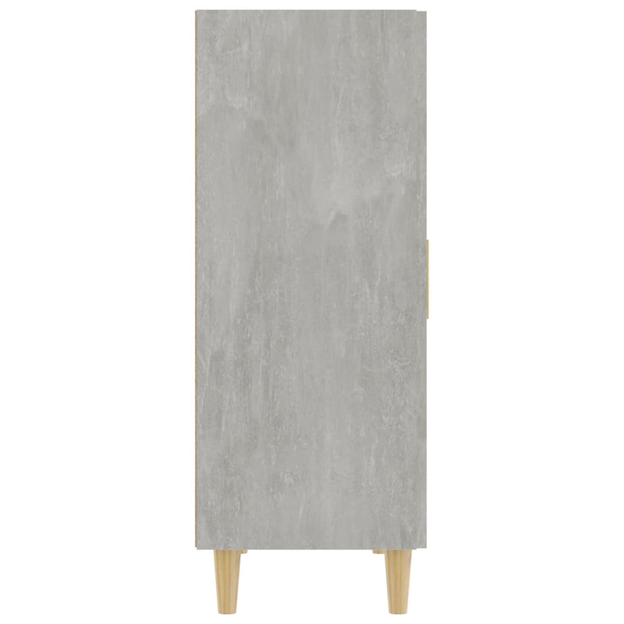 Dressoir 70X34X90 Cm Bewerkt Hout Betongrijs