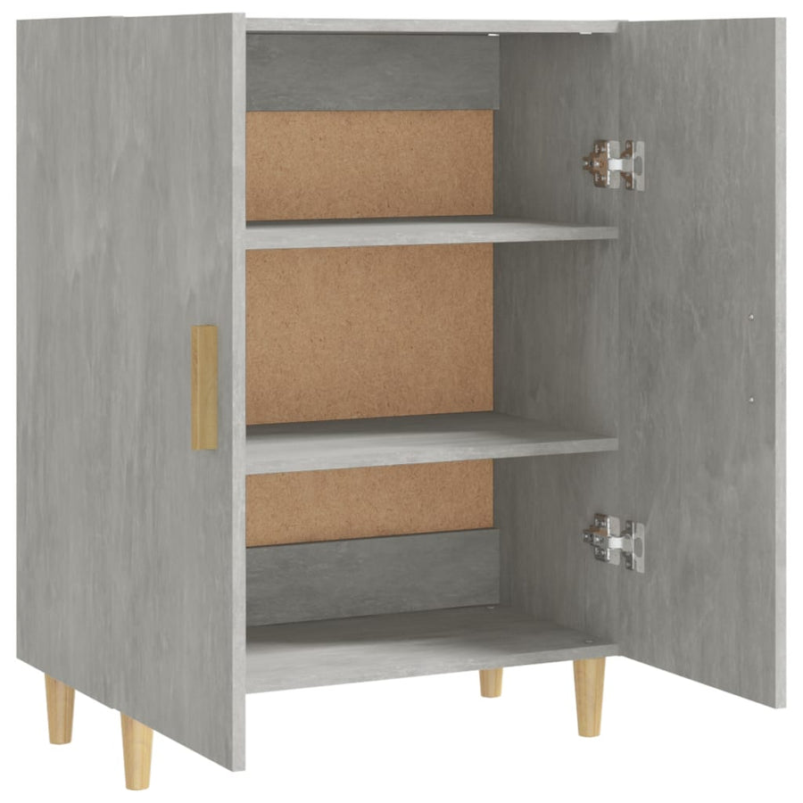 Dressoir 70X34X90 Cm Bewerkt Hout Betongrijs