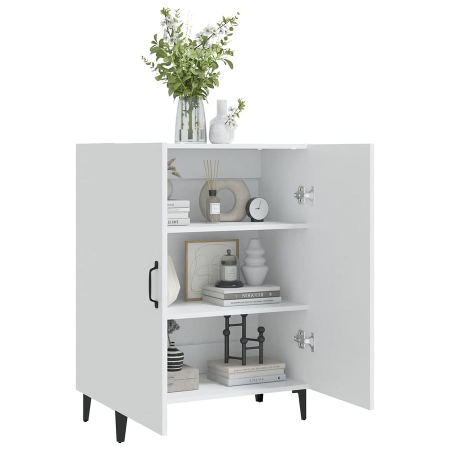 Dressoir 70X34X90 Cm Bewerkt Hout Wit