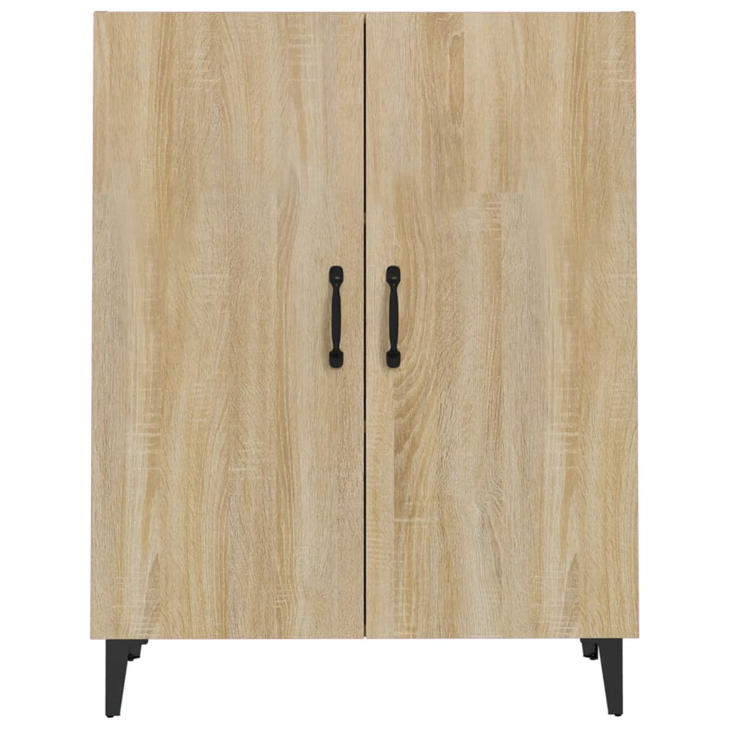 Dressoir 70X34X90 Cm Bewerkt Hout Sonoma Eikenkleurig