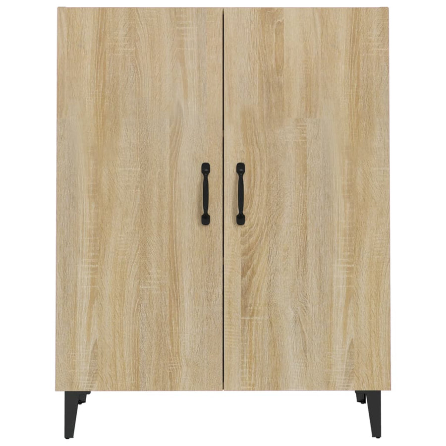 Dressoir 70X34X90 Cm Bewerkt Hout Sonoma Eikenkleurig