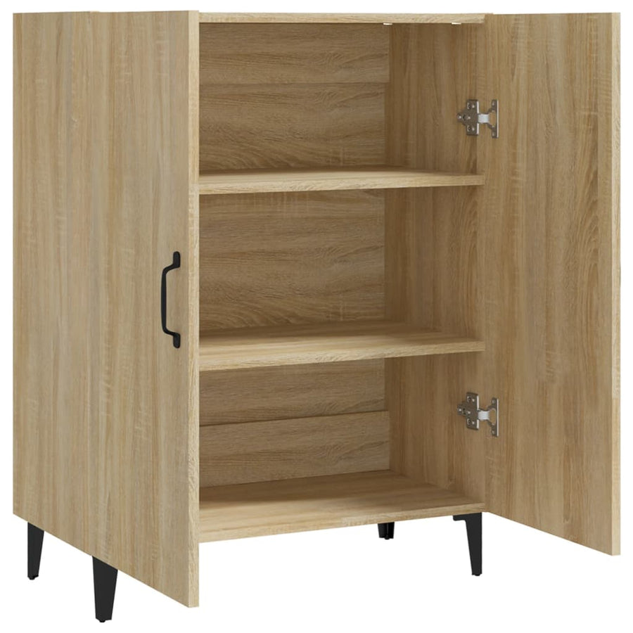 Dressoir 70X34X90 Cm Bewerkt Hout Sonoma Eikenkleurig