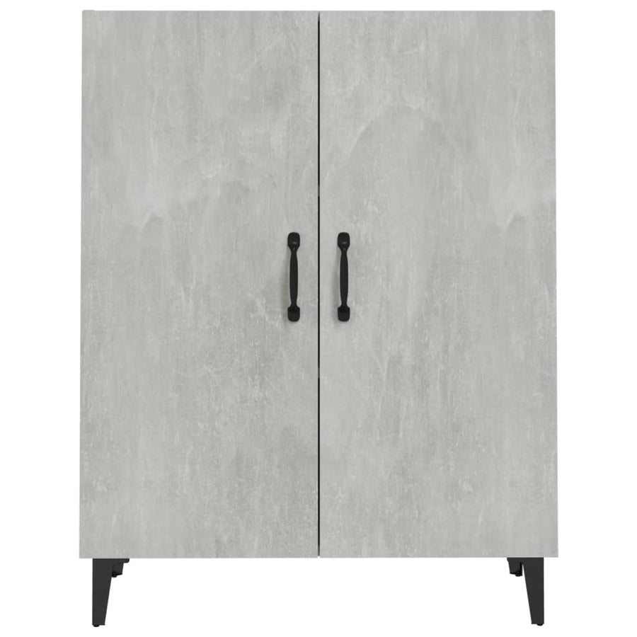 Dressoir 70X34X90 Cm Bewerkt Hout Betongrijs