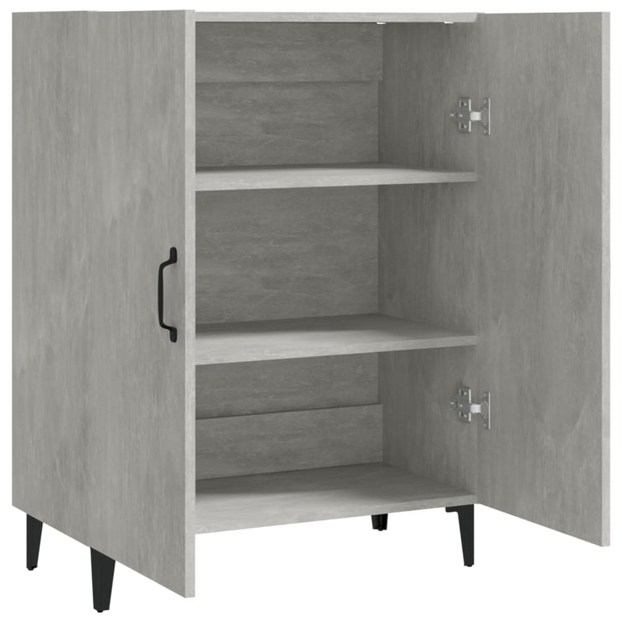 Dressoir 70X34X90 Cm Bewerkt Hout Betongrijs