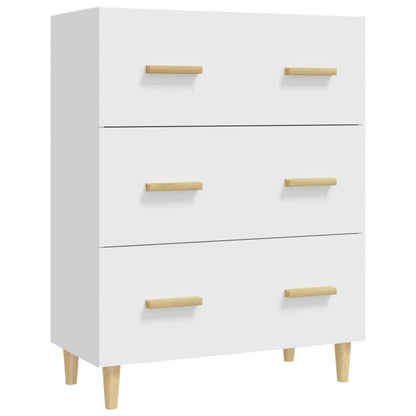 Dressoir 70X34X90 Cm Bewerkt Hout Wit