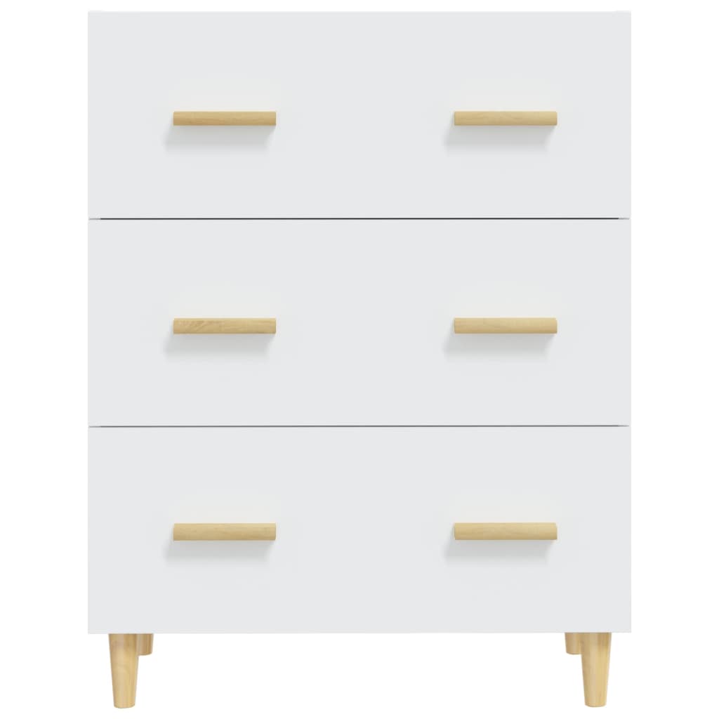 Dressoir 70X34X90 Cm Bewerkt Hout Wit
