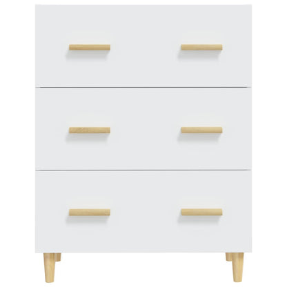 Dressoir 70X34X90 Cm Bewerkt Hout Wit