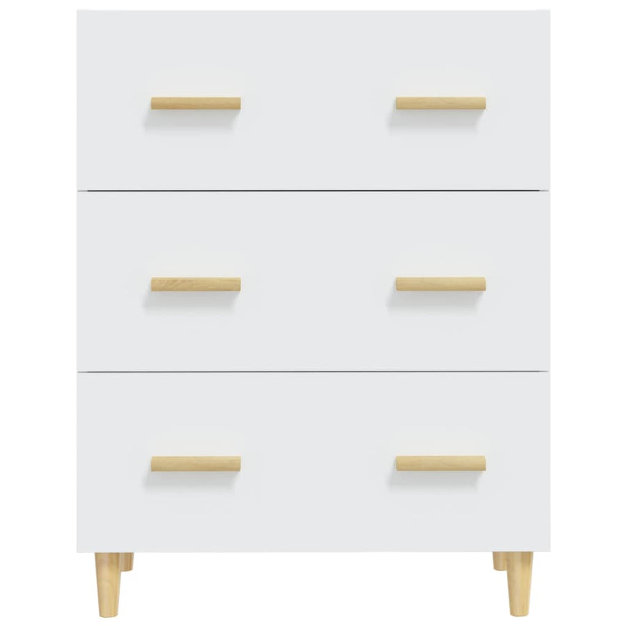Dressoir 70X34X90 Cm Bewerkt Hout Wit