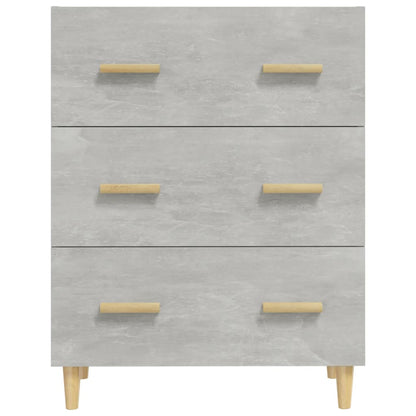 Dressoir 70X34X90 Cm Bewerkt Hout Betongrijs