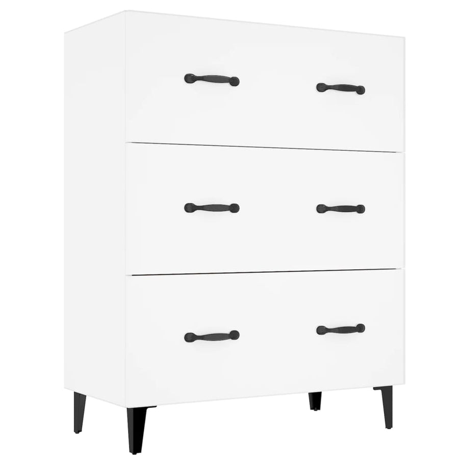 Dressoir 69,5X34X90 Cm Bewerkt Hout Wit