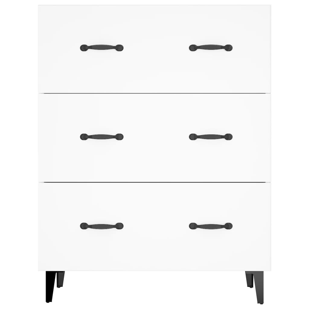 Dressoir 69,5X34X90 Cm Bewerkt Hout Wit