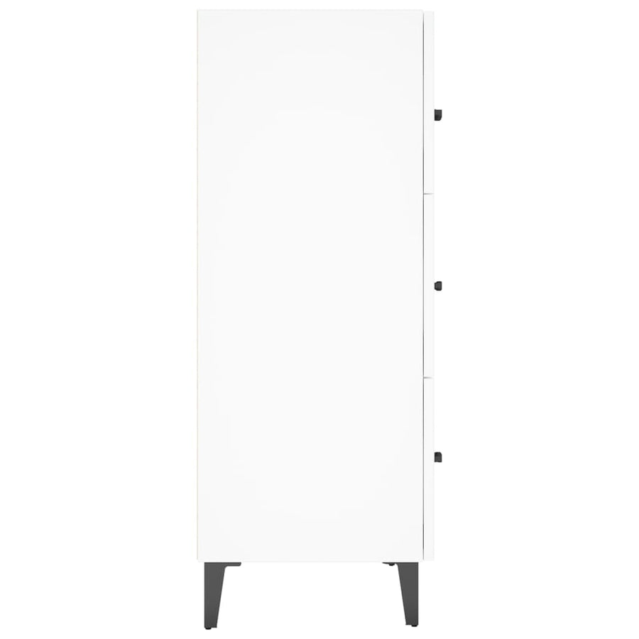 Dressoir 69,5X34X90 Cm Bewerkt Hout Wit