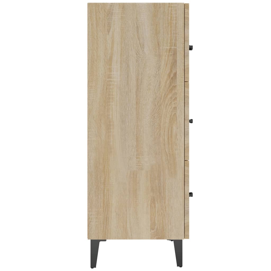 Dressoir 69,5X34X90 Cm Bewerkt Hout Sonoma Eikenkleurig