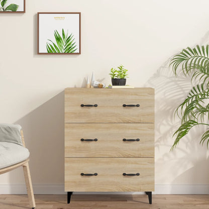 Dressoir 69,5X34X90 Cm Bewerkt Hout Sonoma Eikenkleurig