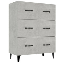 Dressoir 69,5X34X90 Cm Bewerkt Hout Betongrijs