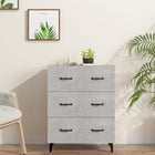 Sideboard 69.5x34x90 cm distressed wood concrete grey