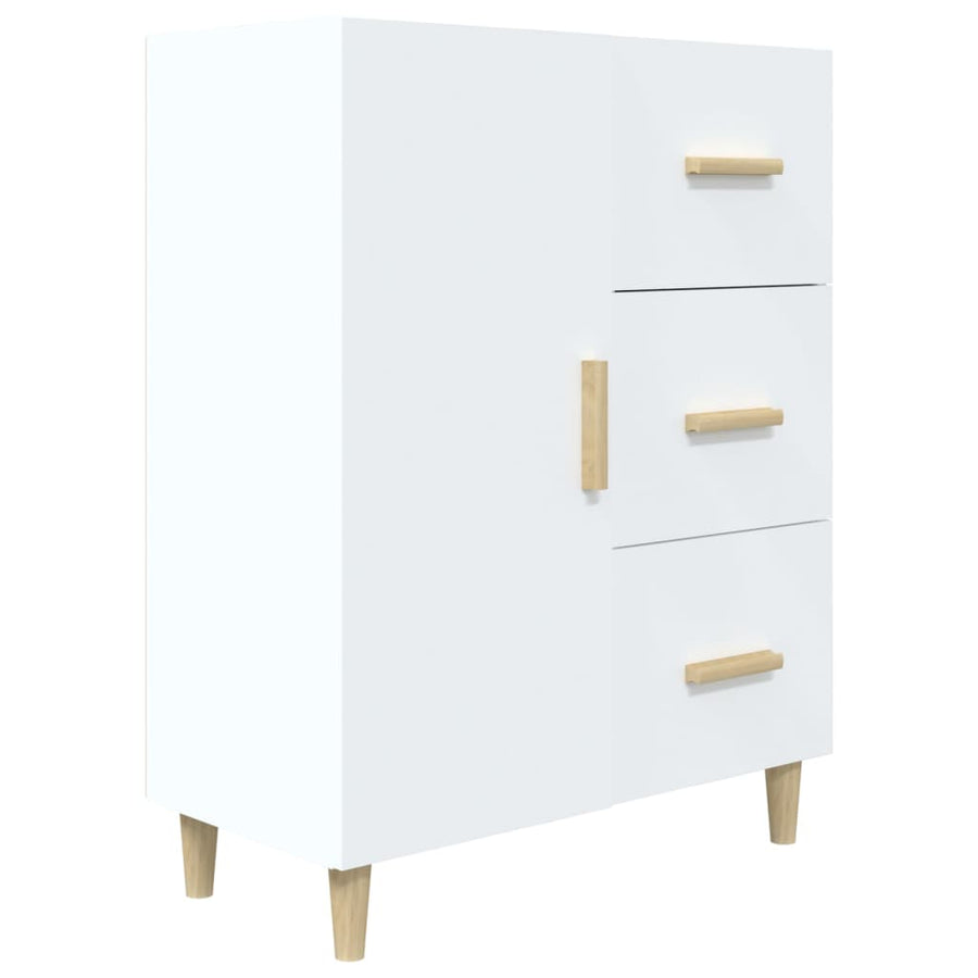 Dressoir 69,5X34X90 Cm Bewerkt Hout Wit