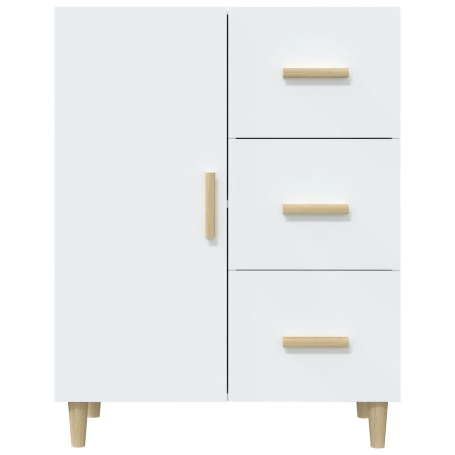 Dressoir 69,5X34X90 Cm Bewerkt Hout Wit