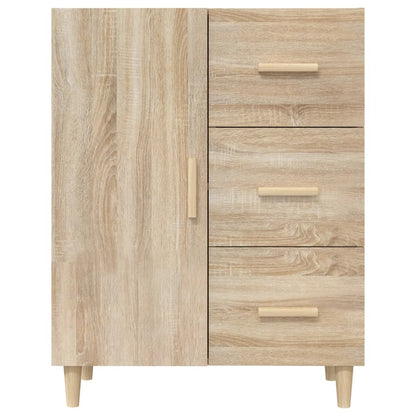 Dressoir 69,5X34X90 Cm Bewerkt Hout Kleurig Sonoma eiken