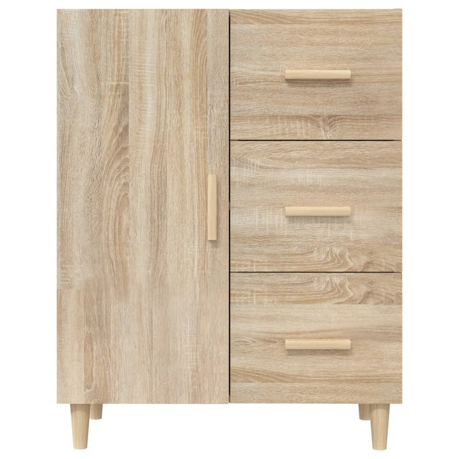 Dressoir 69,5X34X90 Cm Bewerkt Hout Kleurig Sonoma eiken