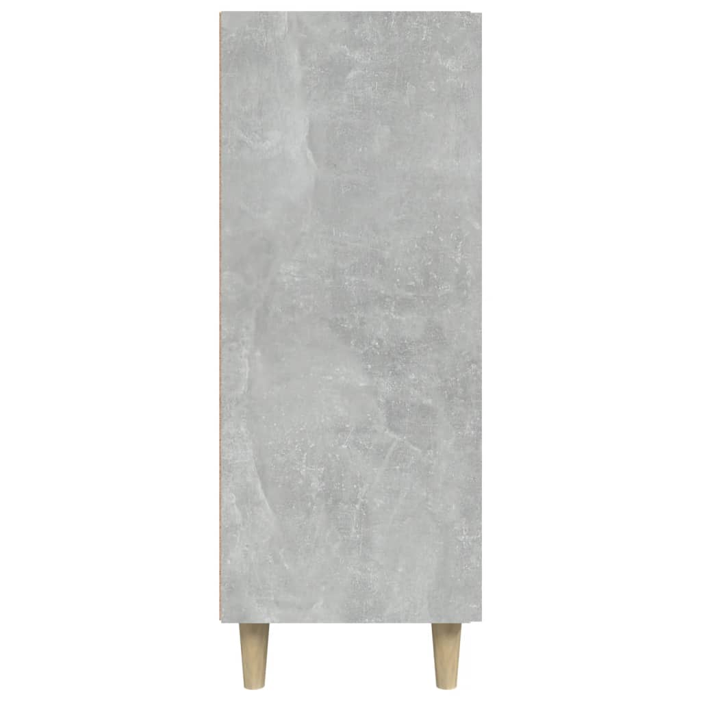 Dressoir 69,5X34X90 Cm Bewerkt Hout Betongrijs